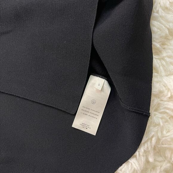 The Row Katey Long Sleeve Midi Dress in Black - Picture 7 of 9